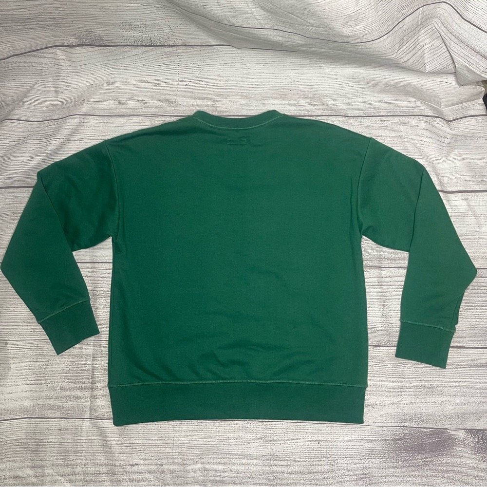 L.L. Bean Signature Women’s Large Green Maine Logo Crewneck Sweater - Picture 2 of 6